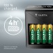 VARTA LCD Plug Şarj Cihazı + 4 adet 2100 mAH AA Şarj Edilebilir Pil