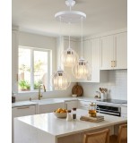 Kumru 3'lü Avize Beyaz